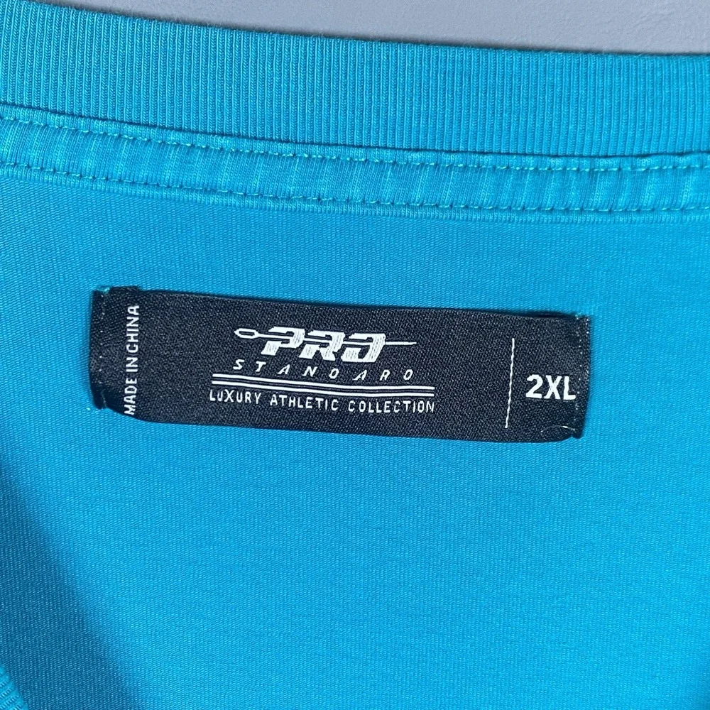 Miami‎ Dolphins Pro Standard Luxury Athletic Shirt Teal Blue Embroidered 2XL NFL